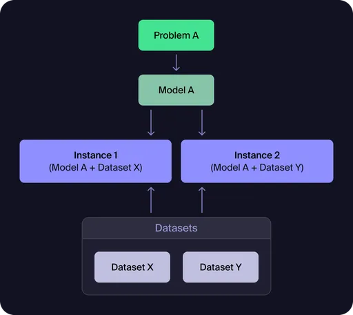 Model-Dataset-Instance Relationship