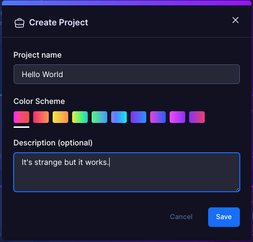 Project Creation